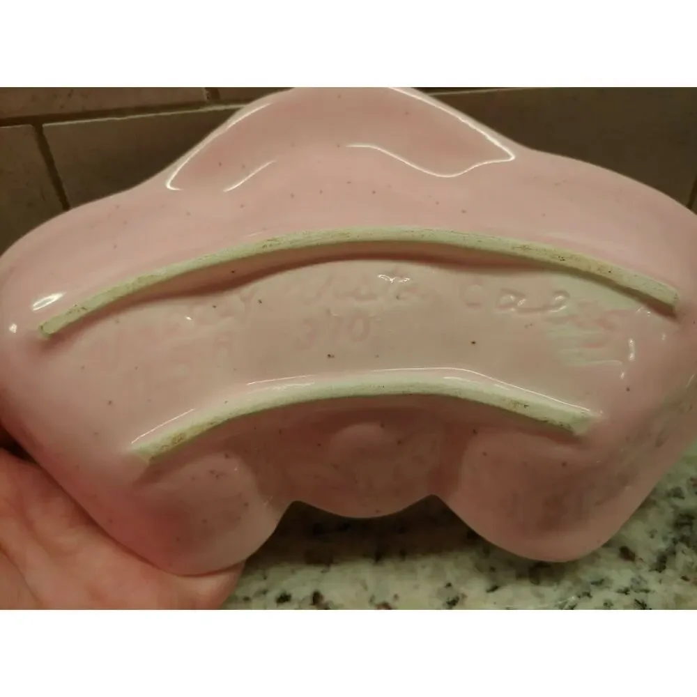 Vintage Pink Valley Vista California Strawberry Pottery Dish Mid Century # 310
